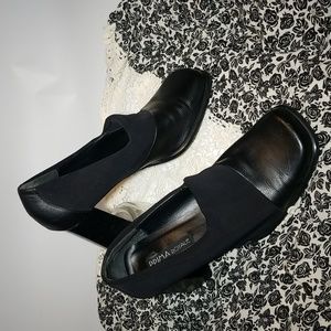 Chunky, Women's Black block heels